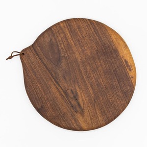 Planche à découper en bois personnalisée, planche à pizza avec poignée, planche à pain et à steak pour cuisine de restaurant - Product Image 1