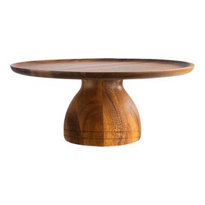 New arrival Round Wood <b>Cake</b> <b>Stand</b> Handmade Pedestal Dessert Display for Wedding Birthday Party Table for hotel - Product Image 1