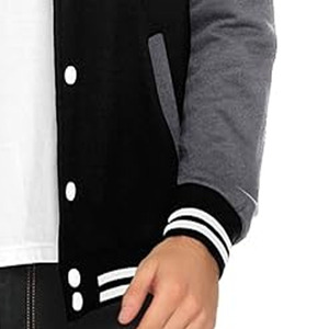 OEM Custom Embroidery logo <b>Letter</b> Silk Satin Bomber Varsity <b>Jacket</b> for <b>Men</b> Bomber Varsity <b>Jacket</b> - Product Image 5