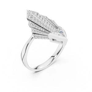 Diamond Direct 14K Anillo de caligrafía árabe Joyería islámica para mujer OEM personalizado - Product Image 3