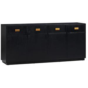 Modern Luxury Four Door <b>Sideboard</b> Cabinet Crafted from Fine Solid Wood with Large <b>Storage</b> Space for Contemporary Home Furnishing - Product Image 2