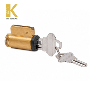 Cylindre de serrure de porte personnalisé en laiton, 5 goupilles avec gorge SC, noir mat, sécurité renforcée - Product Image 2