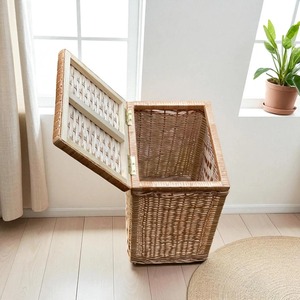 On Sale Unique Design Rattan Basket In Bamboo Jute Clothes Storage Basket For <b>Laundry</b> For Home & Hotel Decor High Selling - Product Image 4