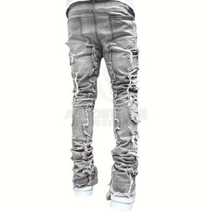 Pantalones de Lona para Hombre, a la Moda, Transpirables, Ligeros, de Cintura Media, Material Elástico, Elegantes, para Uso Diario Informal - Product Image 3