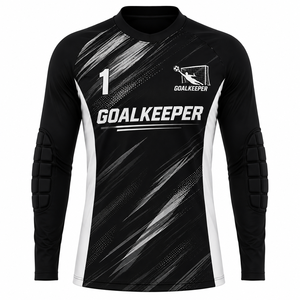 Conjunto de Uniforme de Portero Personalizado, Manga Larga, con Protección en los Codos, Secado Rápido, Sublimado, para Equipo de Fútbol - Product Image 1