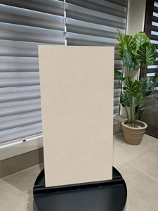 Carreaux de porcelaine texturés unis couleur beige alpin |   Design européen finition mate |   Carreaux de sol et de mur pour cuisine, salle à manger et hôtel - Product Image 4