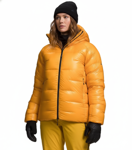Premium Quality Winter Quilted Cotton <b>Filled</b> Waterproof Canvas Bomber <b>Jacket</b> <b>Men</b> Oversize Bubble Front Logo - Product Image 4