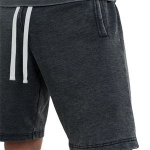 Nuevos Shorts de Algodón con Lavado Ácido para Hombre, Estilo Vintage 2026, con Logotipo Personalizado Serigrafiado, Diseño Sólido, Shorts Deportivos de Felpa Francesa - Product Image 3