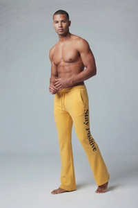 Stacked Sweat Pants Custom Men Loose Stacked Mid <b>Drawstring</b> Waist Baggy Stack Sweat Pants Joggers staked Leg Sweatpants Men - Product Image 5