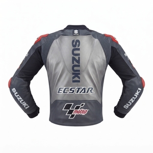 Men’s Zuzuki CE Level 2 Cowhide Leather Moto <b>Racing</b> <b>Jacket</b>/Chaqueta Motorcycle Track Protective Riding Gear - Product Image 2