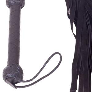 Flogger de Cuero de Oveja Premium con Hebilla de Acero y 2.5cm de Ancho para Juegos de Impacto BDSM con Caídas Largas y Suaves - Product Image 2