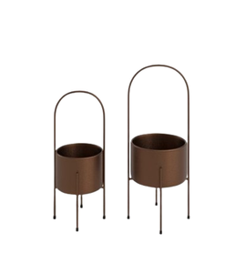 Support de plante moderne en fer noir pour décoration intérieure et extérieure, jardin, installation facile, support pour pot de fleurs - Product Image 4