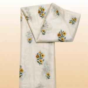 Tela de Chifón Bordada Malty Dobby, 100% Poliéster, Transpirable, Ecológica, para Bodas, Color Personalizado, Suministro Textil, Exportaciones - Product Image 1