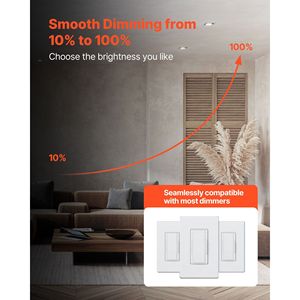 Lot de 10 spots LED encastrables de 4 pouces, 750 lm, 9 W, 120 V, 5 températures de couleur sélectionnables (2700 K/3000 K/3500 K/4000 K/5000 K), garantie 10 ans - Product Image 5