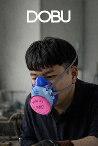 Masque respiratoire demi-visage anti-poussière, filtre réutilisable 3 couches, valve rose, masque de protection industriel pour atelier - Product Image 3