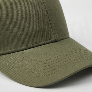 Olive Green 6-Panel Trucker Cap Mesh Back Adjustable Unisex Casual Baseball <b>Hat</b> Solid Color <b>Flat</b> Brim Style - Product Image 4