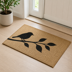 Tapis fait main en jute et polypropylène avec envers en caoutchouc, sans bordure, lavable, antidérapant, sur mesure, 40*60 cm - Product Image 5