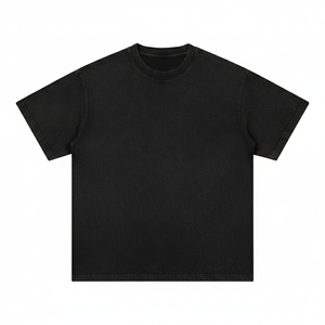 เสื้อยืดผู้ชายพิมพ์ลายวินเทจสไตล์ย้อมสีแบบแอซิดวอช  โลโก้สั่งทำได้ คุณภาพสูง ผ้าคอตตอนหนานุ่ม ทรงบ็อกซี่ เสื้อยืดฟอกสีสำหรับผู้ชาย - Product Image 6