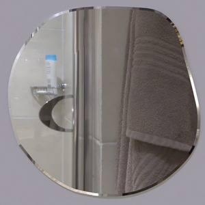 Modern design abstract shape metal wall <b>mirror</b> available in customized sizes shapes designs and colors for entryway dining space - Product Image 6