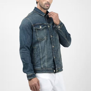 Men's Denim Jacket Lightweight Jean Outerwear Stylish Everyday Casual Wear Wholesale Supplier <b>Coat</b> Streetwear Denim Jacket mens - Product Image 2