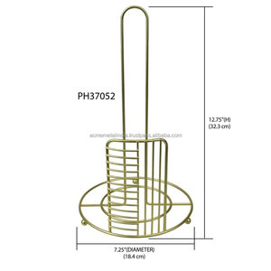 Portarrollos de papel de acero inoxidable personalizado con acabado esmaltado Diseño único para uso en encimeras de cocina y baño - Product Image 3