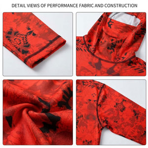 Custom Logo UPF 50+ Men's Long Sleeve Fishing Shirts With Mask UV Sun Protection Neck Gaiter Lightweight Fishing Leisure Tops - Product Image 6