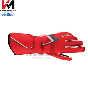 Guantes de Carreras de Automovilismo de Primera Calidad, de Cuero de Gamuza, Resistentes al Fuego, Guantes Profesionales de Karting, Servicio OEM - Product Image 4