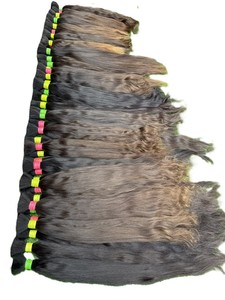 Najir Hair Hub Cheveux Indiens du Sud en Gros, Cheveux Naturels Bruts à Donneur Unique pour Tressage, Noir Naturel, Double Trame Faite à la Machine, Remy 100g - Product Image 1