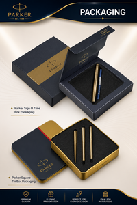 Premium Fountain <b>Pen</b> Gift <b>Box</b> Packaging Steel <b>Pen</b> Case Corporate Presentation <b>Box</b> for Professional Use - Product Image 2