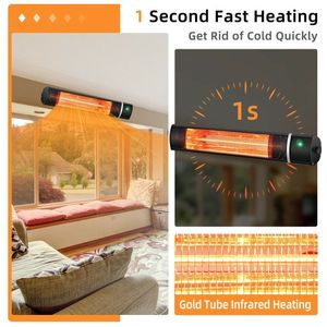 Riscaldatore Elettrico da Esterno 1500W con Telecomando per Spazi Riscaldati all'Aperto - Product Image 2