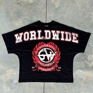 เสื้อยืดผู้ชายรุ่นใหม่ล่าสุด หรูหรา สั่งตัดได้ ขนาดใหญ่พิเศษ ผ้าฝ้าย 100% สำหรับออกกำลังกายและวิ่ง ราคาโรงงาน ชุดกีฬา - Product Image 2