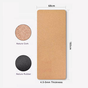Tapete de Yoga de Corcho Personalizado con Logotipo, Duradero, de 5 mm de Grosor, Ecológico, de Caucho Natural, para Fitness, Ejercicio, Gimnasio, Pilates - Product Image 2
