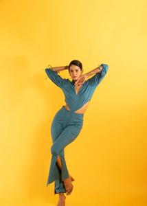 Combinaison Femme Taille Haute Coupe Slim Pantalon Long Style Urbain Élégant Soirée Quotidien Décontracté Tendance Vente Chaude - Product Image 2