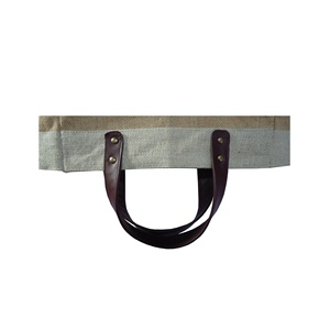 Top Selling Custom Printed Burlap <b>Handbag</b> Eco Jute Bag Custom Leather Handle Bag Burlap Tote Bags Jute - Product Image 6