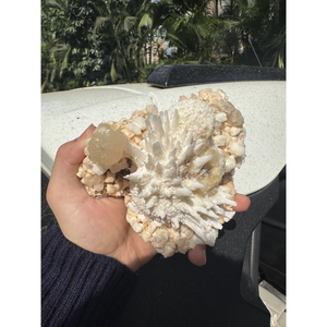 Scolecite with Okenite Mordenite Yellow Stilbite <b>Crystal</b> <b>Cluster</b> Natural Mineral for Wholesale Supply - Product Image 4