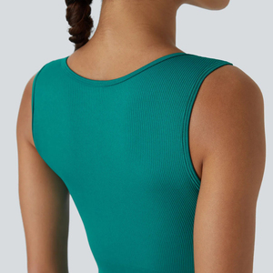 Mono de yoga sin costuras con estampado de leopardo estilo streetwear ligero para mujer, con espalda descubierta y tirantes cruzados, de una pieza, al por mayor - Product Image 5