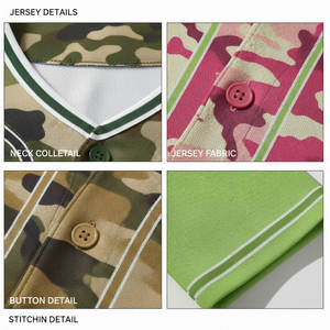 Uniformes de Béisbol Sublimados con Logotipo Personalizado al por Mayor, Tallas Grandes, Transpirables, que Absorben la Humedad, Manga Corta, Conjunto de Uniformes para Equipo - Product Image 5