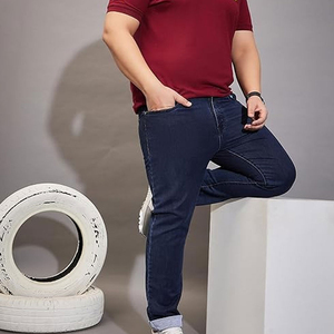 <b>Men's</b> High Street Style Oversized Denim Jeans Pant Custom Made Good Quality OEM Private Label Adults Size Mid Waist <b>Overalls</b> - Product Image 6