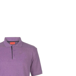 เสื้อโปโลผู้ชายสีม่วง แขนสั้น ผ้าปิเก้ สีพื้น ลำลอง ทรงปกติ ติดกระดุม - Product Image 6