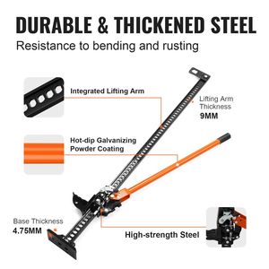 Martinetto Agricolo/Stradale per Carichi Pesanti da 60 Pollici, Capacità 7000 Libbre, con Cinghie di Fissaggio a Cricchetto - Product Image 4