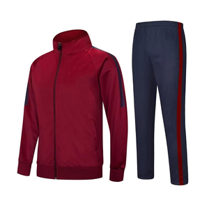 Ensemble de survêtement de football personnalisé 2 pièces, veste zippée respirante et pantalon pour entraînement, survêtement de football pour hommes - Product Image 2