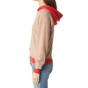 เสื้อฮู้ดดี้ผู้หญิงคุณภาพสูงสำหรับฤดูหนาว ผ้าฝ้ายฟลีซ 100% สวมใส่สบายทรงโอเวอร์ไซส์ ไหล่ตก มีกระเป๋าหน้า ระบายอากาศได้ดี ซับในอย่างดี เป็นมิตรต่อสิ่งแวดล้อม - Product Image 6