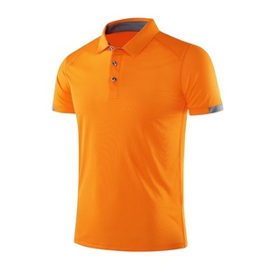 Polo en polyester Dryfit à manches courtes, vente en gros, personnalisable avec logo brodé, polos de golf et de pêche unis - Product Image 5
