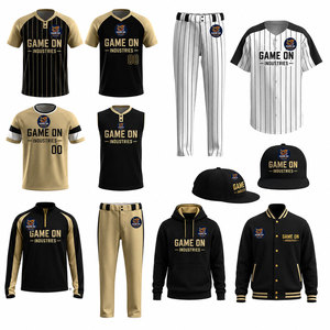 Custom Sublimation <b>Baseball</b>/Softball Uniform Sets Full Package Customized Color Design 100% Polyester Quick Dry Unisex Adult - Product Image 2