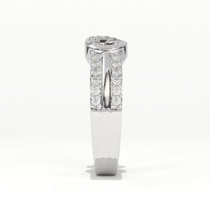 Anillo de Compromiso Aarinya para Mujer, con Diamante Cultivado en Laboratorio, Chapado en Plata 925, Certificado IGI, Corte Brillante, Diseño Infinito Trenzado - Product Image 2