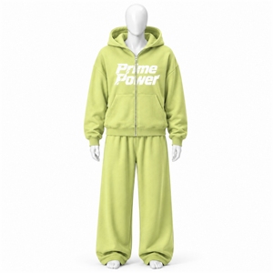 Ensemble de survêtement streetwear pour femme, sweat à capuche oversize et pantalon de jogging, tenue décontractée urbaine deux pièces en molleton de coton doux, fournisseur de vêtements - Product Image 1