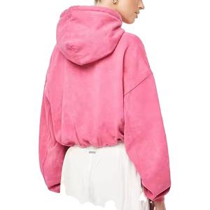 Nouveau sweat à capuche de lavage vintage pour femmes personnalisé sweat à capuche de sport surdimensionné de haute qualité 2026 - Product Image 5