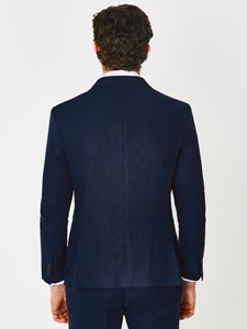 Costume sur mesure MTM grande taille 2 pièces pour homme en tissu TR, veste et pantalon, vente en gros, simple boutonnage, vêtements élégants pour adultes, costumes d'affaires - Product Image 3