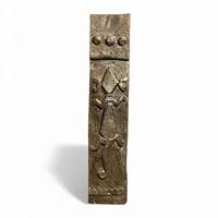 Panneau mural en bois sculpté à la main, style tribal Naga indien, décoration architecturale antique rustique pour hôtel, assortiment varié, 1 conteneur