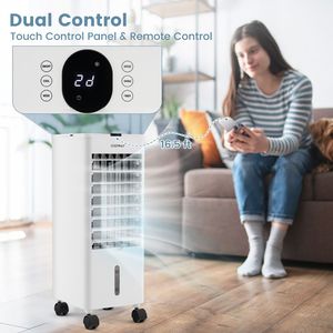 Ventilatore a Torre 3-in-1 con Funzione di Raffreddamento Evaporativo e Telecomando, Climatizzatore Portatile a Risparmio Energetico per Casa e Ufficio - Product Image 6